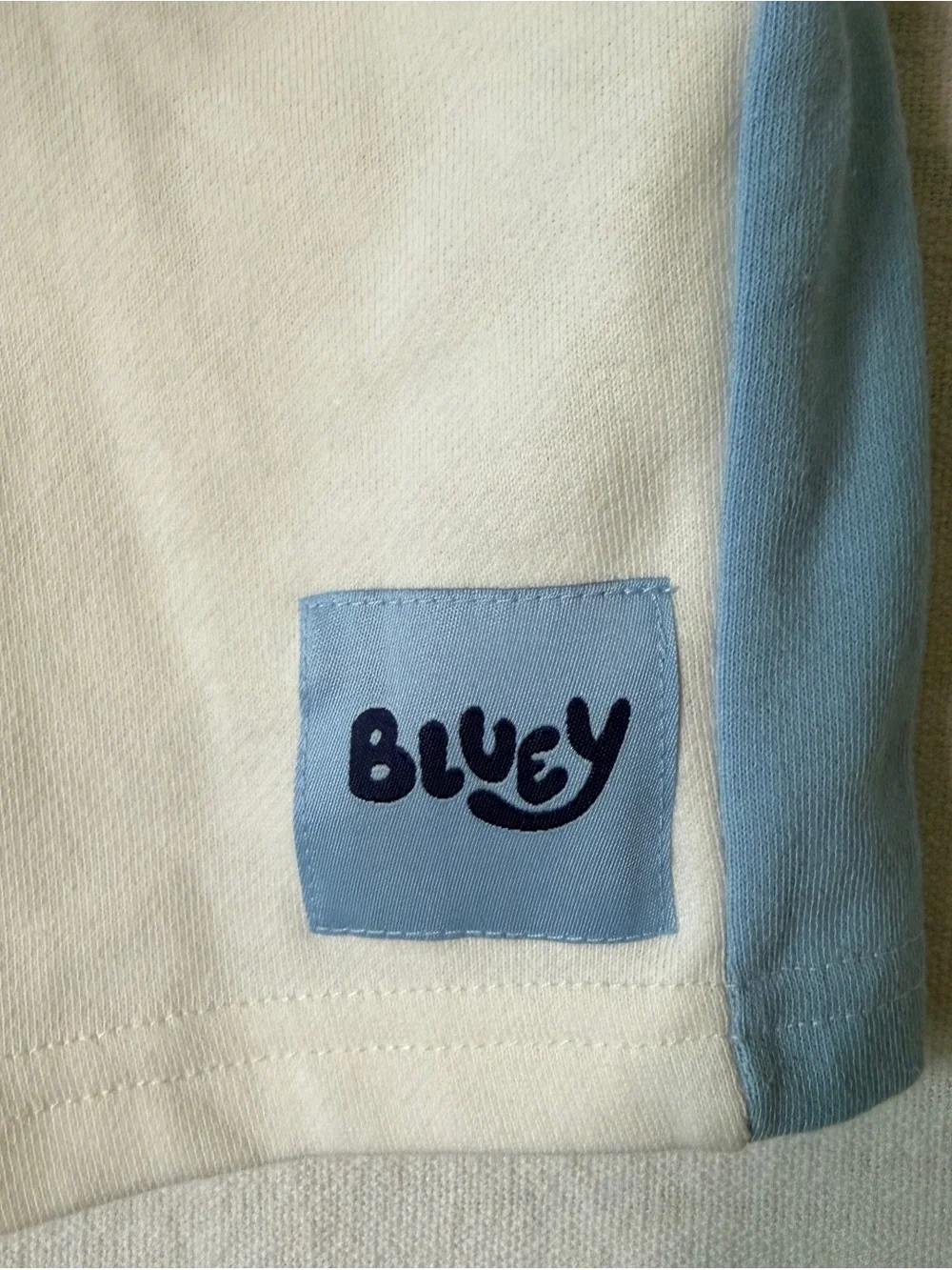 Bluey Kids Two-Piece Shorts Set - Light Blue & White